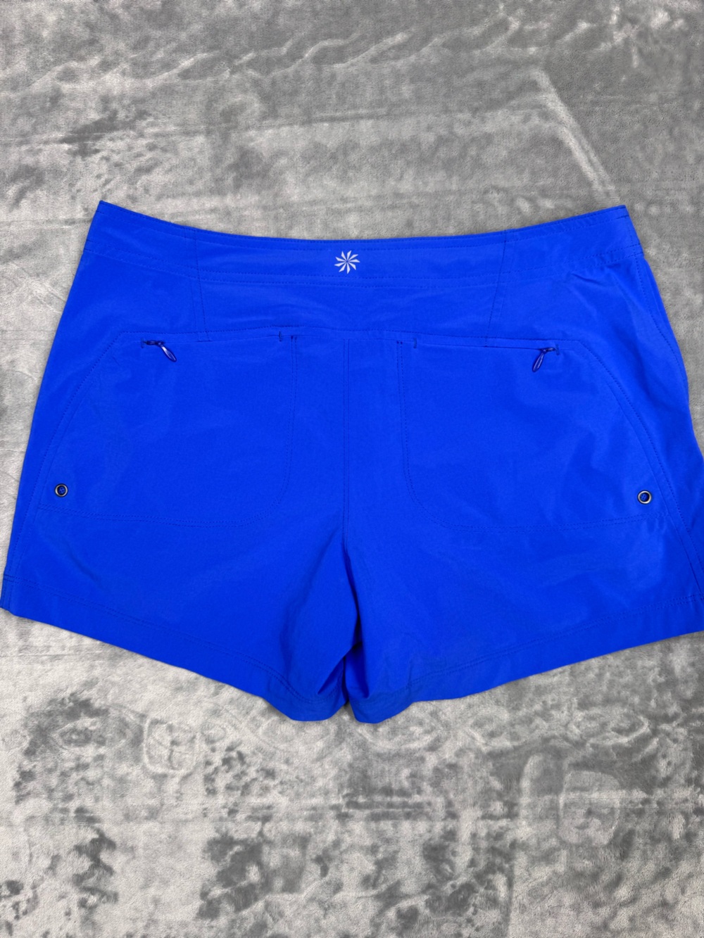 Athleta Cobalt Blue Athletic Shorts - Picture 7 of 11